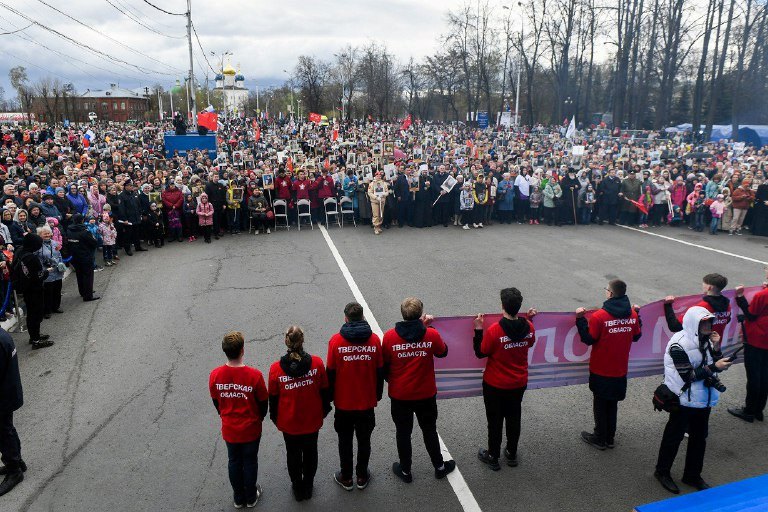 В шествии «Бессмертного полка» в Твери приняли участие 39 тысяч жителей