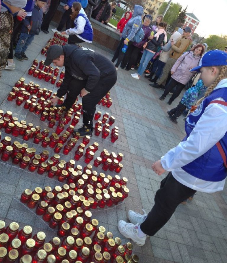 Патриотическая акция «Молодежь помнит» прошла в Тверской области в День Победы
