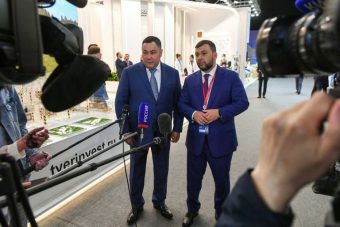 Губернатор Тверской области Игорь Руденя провел встречу с главой ДНР Денисом Пушилиным