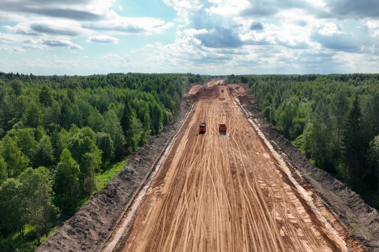 Появились новые фото со строительства Северного обхода Твери