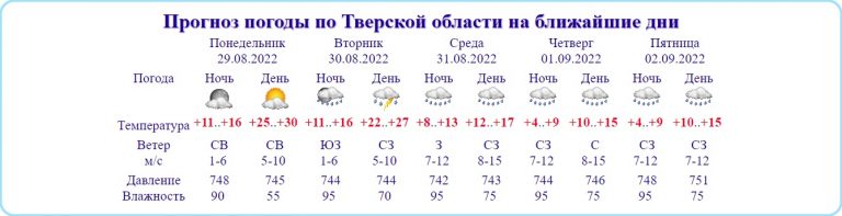 Уже завтра: Изнуряющая жара в Тверской области сменится холодом и дождями