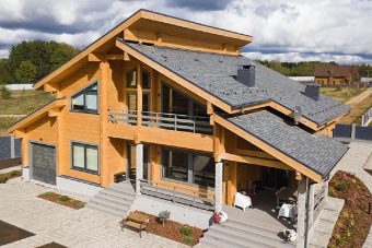 Современные дома из клееного бруса от домостроительного комбината «Wood land» Современные дома из клееного бруса от домостроительного комбината «Wood land»