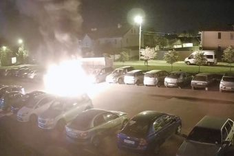 Иномарка сгорела в Заволжском районе Твери