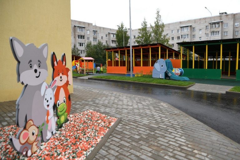 В Вышнем Волочке завершается строительство детского сада на 160 мест