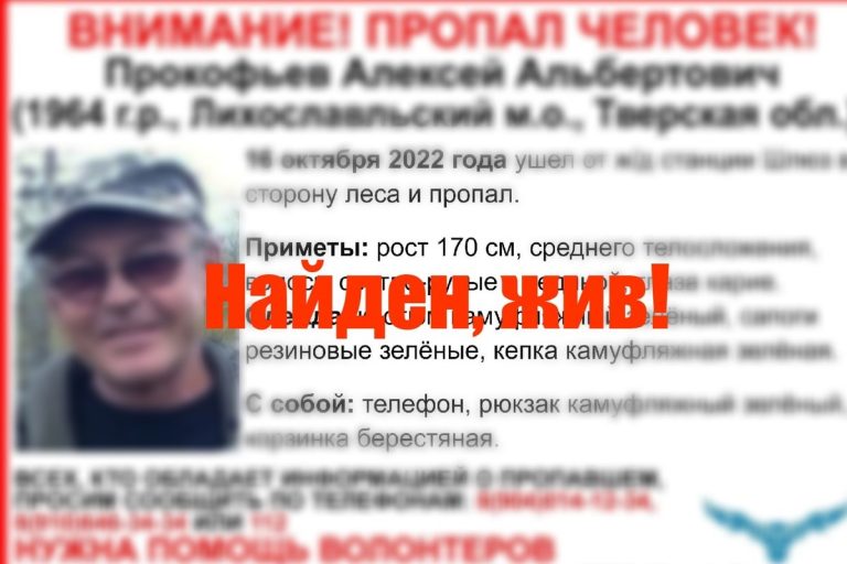 Пропавшего в Тверской области грибника нашли в 28 километрах от дома