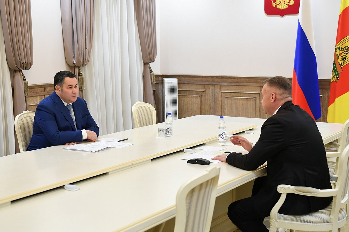 Игорь Руденя провел встречу с главой Торопецкого района