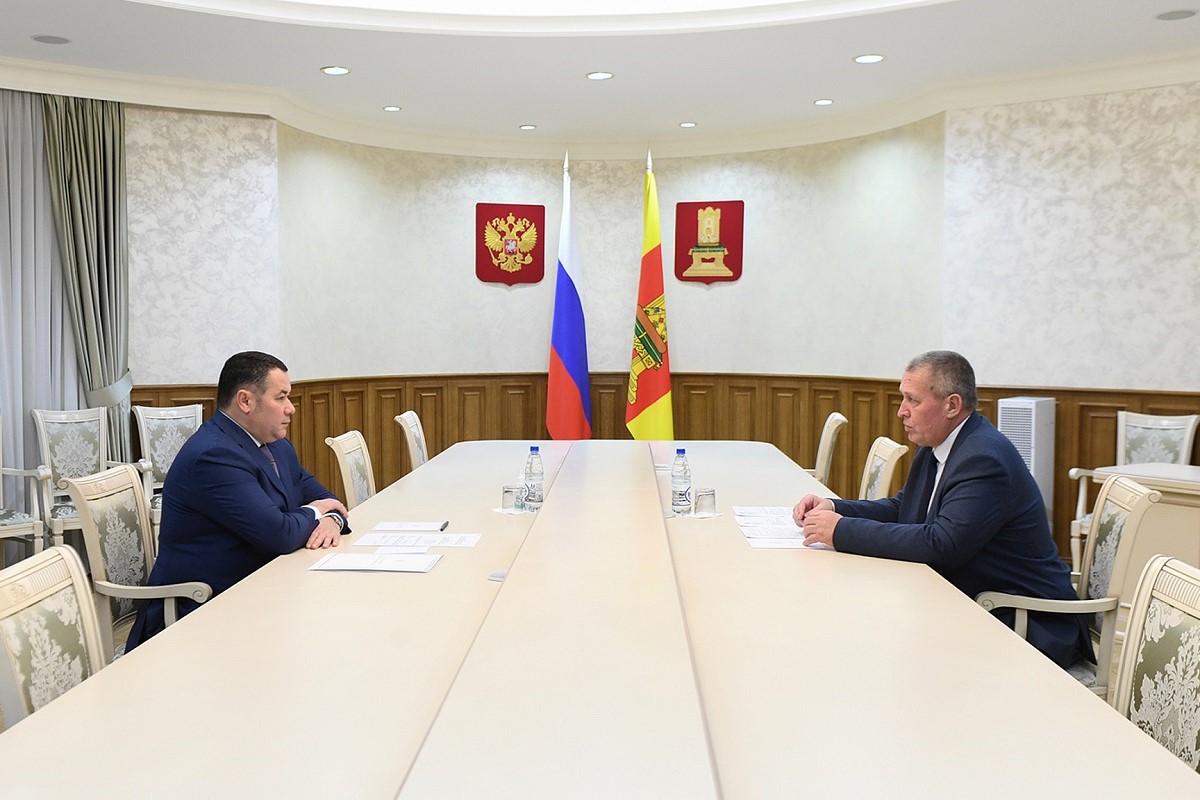 Игорь Руденя встретился с главой Кашинского городского округа
