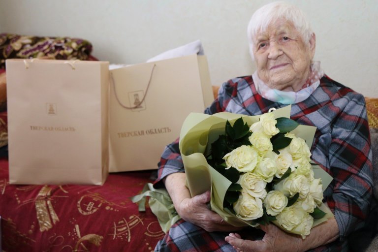 В Тверской области ветеран войны Прасковья Семенова празднует вековой юбилей