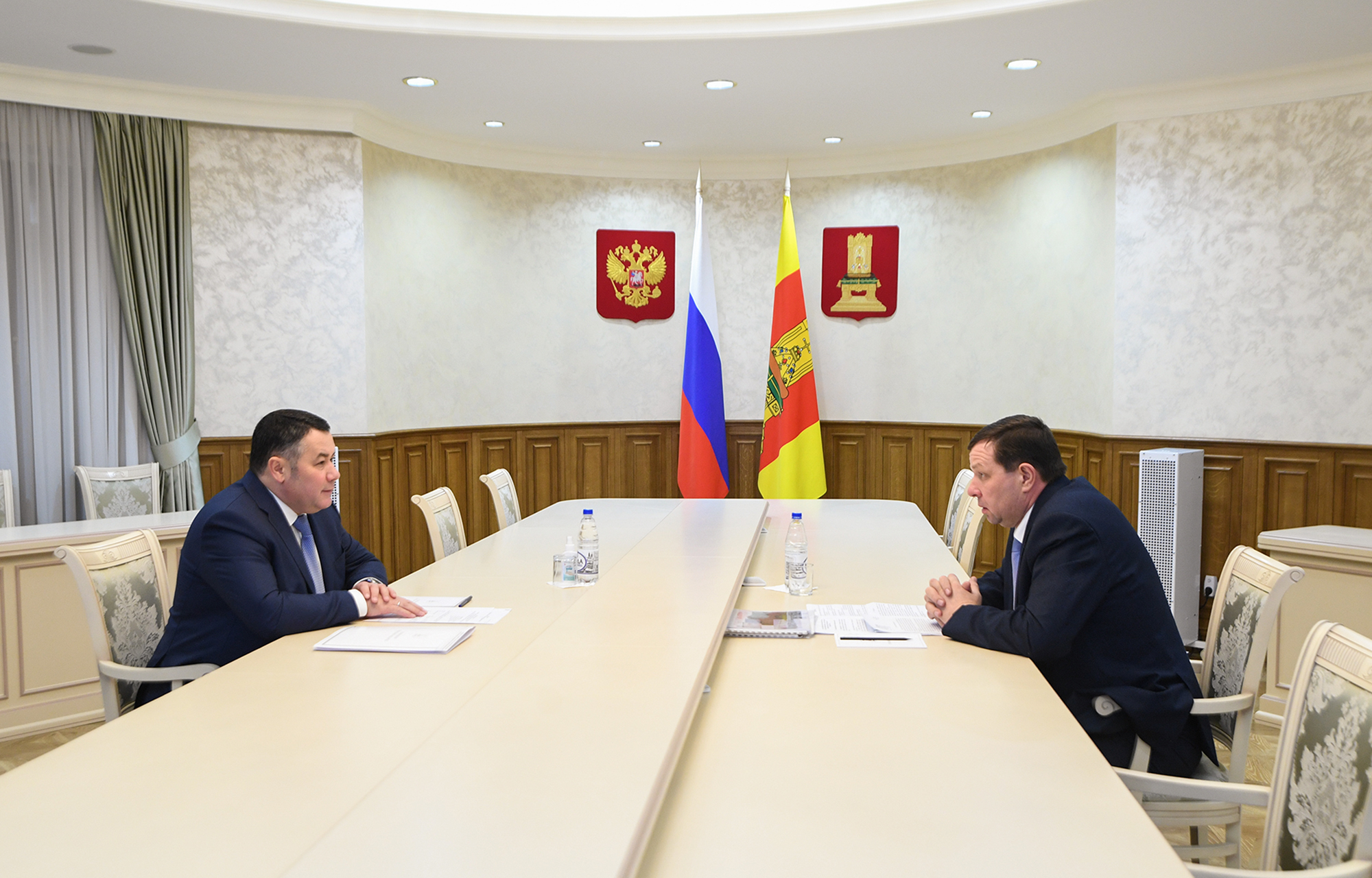 Губернатор Тверской области провел встречу с главой Сонковского округа