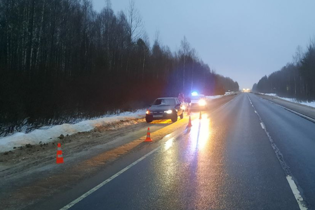 В Тверской области на трассе М-9 Daewoo Nexia сбила пешехода