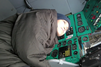 Тверской школьник смог потренироваться на самолёте Ил-76МД