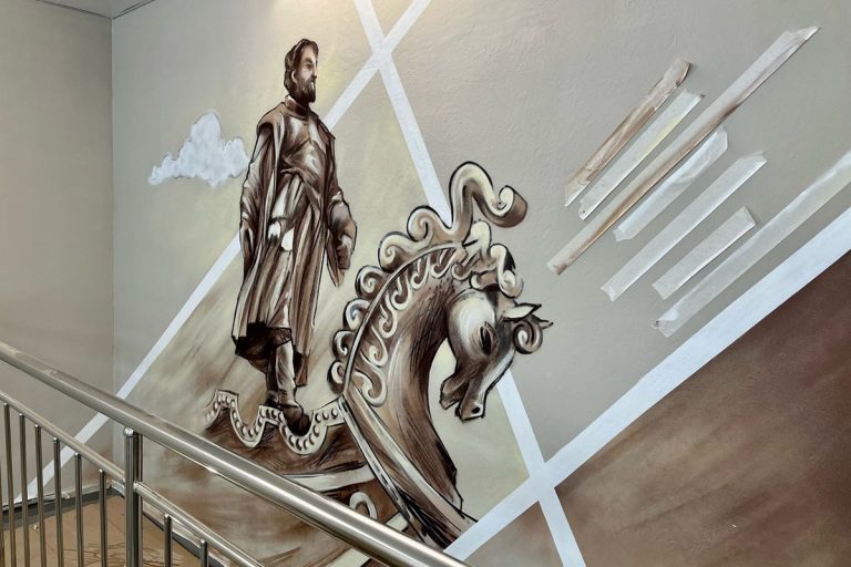 Парк «Россия - моя история» украсили граффити с достопримечательностями Тверской области