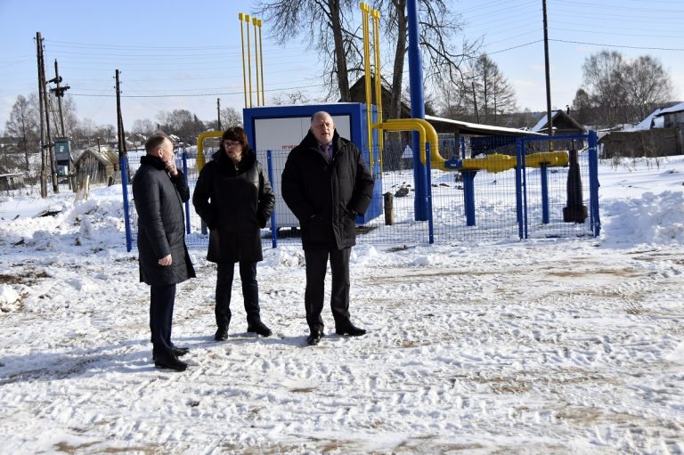 В Старицком округе председатель Законодательного Собрания ознакомился с газификацией и преображением объектов культуры