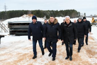 Игорь Руденя и Владимир Васильев проинспектировали ход строительства Западного моста в Твери