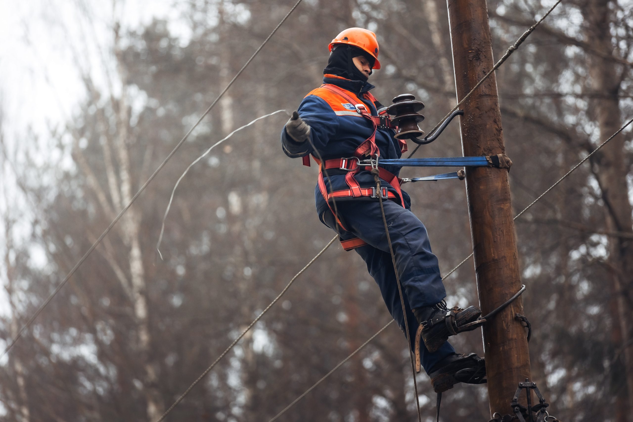 После снегопада в Тверской области восстановлено электроснабжение большинства потребителей