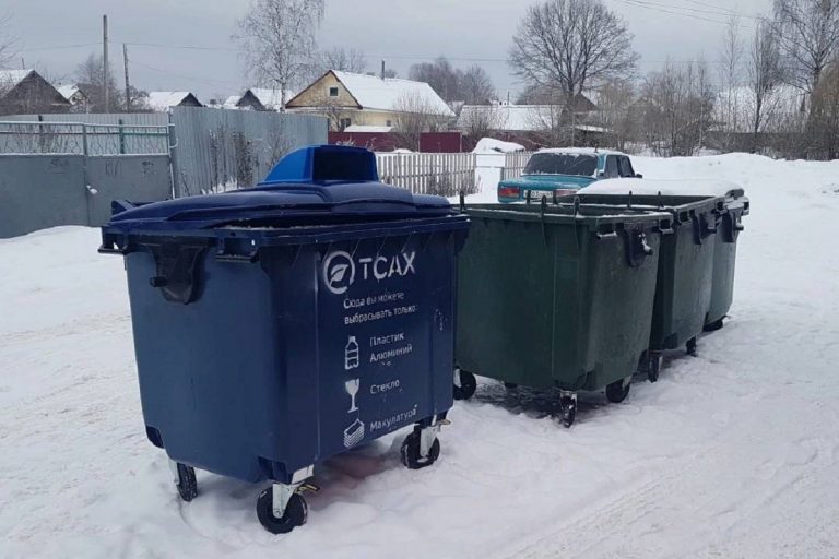 В Тверской области устанавливают контейнеры для раздельного сбора ТКО