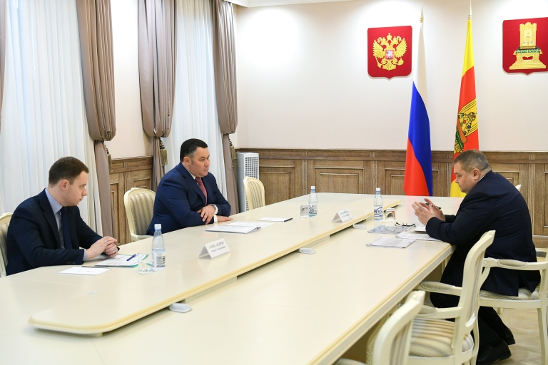 Губернатор Тверской области провел встречу с главой Конаковского района