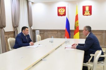 Игорь Руденя встретился с главой Кашинского округа Германом Баландиным