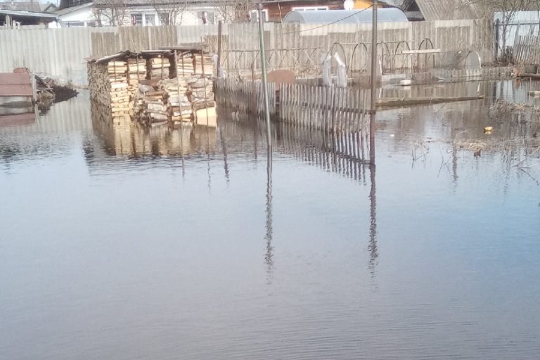 В городе Тверской области затопило улицы, дворы и огороды