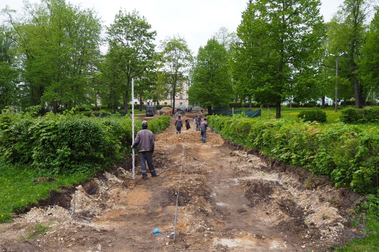 В Старицком округе продолжаются работы по благоустройству