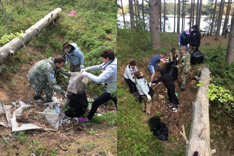В Тверской области волонтеры очистили порядка 5 км береговой линии озера Селигер