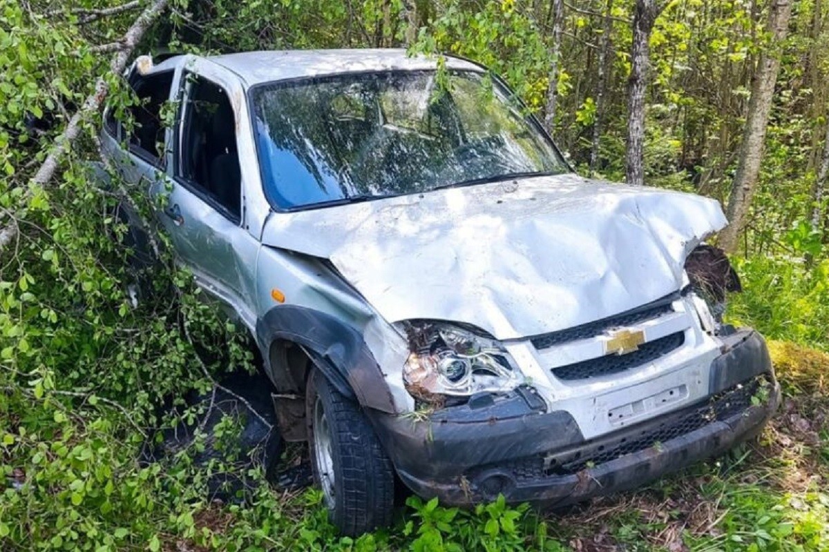 Водитель легковушки пострадал в ДТП-перевертыше в Тверской области