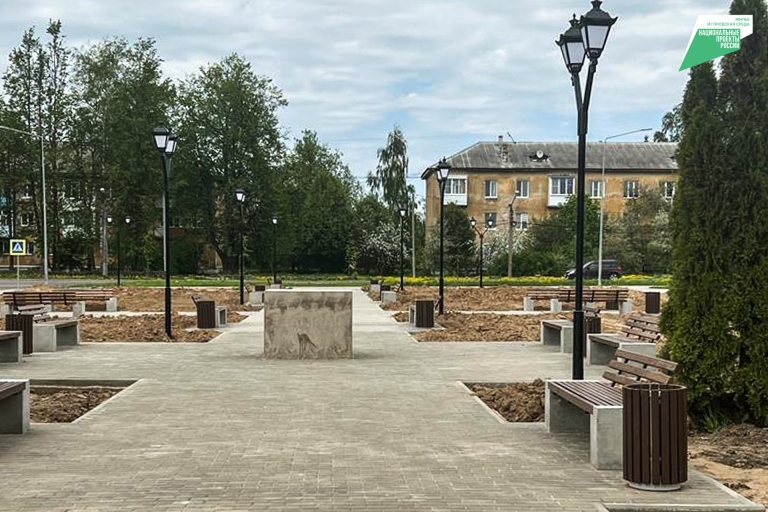 В Тверской области идут работы на объектах благоустройства, в том числе выбранных ранее жителями