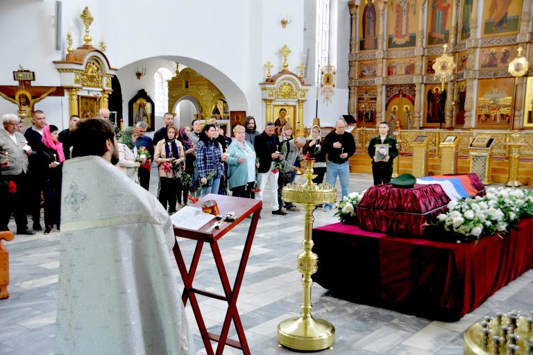 В Твери простились с бойцом, погибшим на Донбассе