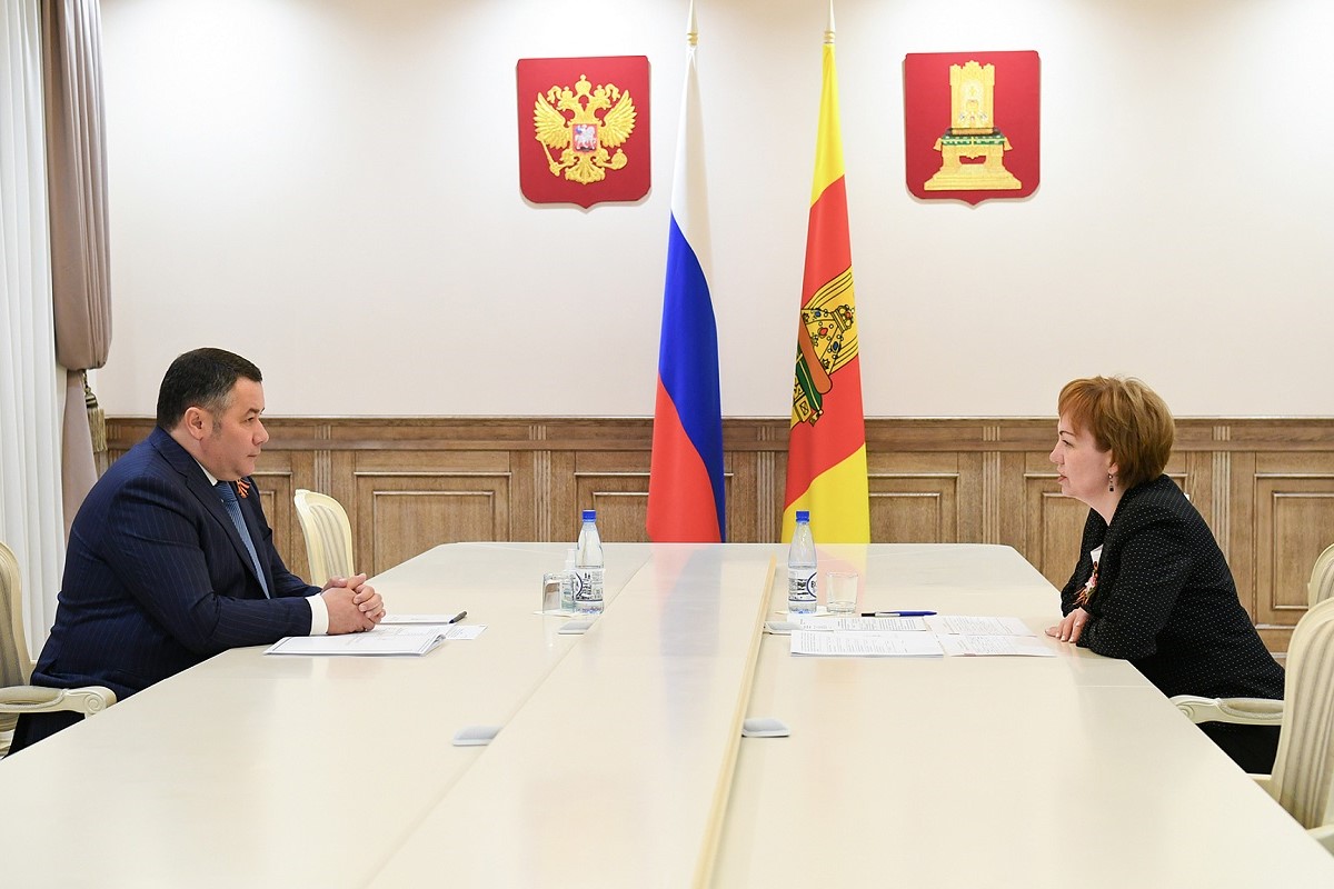 Игорь Руденя провел встречу с главой Торжокского района