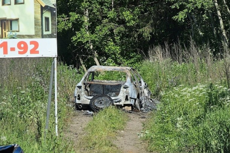 Легковушка выгорела после ДТП в Тверской области