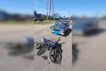 Подросток на питбайке врезался в легковушку в Тверской области