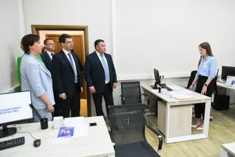 Игорь Щёголев и Игорь Руденя ознакомились с работой Областного филиала Фонда поддержки участников СВО «Защитники Отечества»