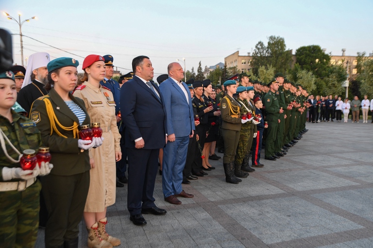 В Твери прошла акция «Свеча памяти»