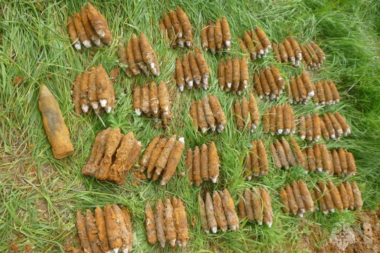 Сотни снарядов времен войны обнаружены в Тверской области
