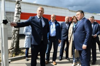 Губернатор Руденя осмотрел площадки планируемого строительства вылетной магистрали в направлении Кимр
