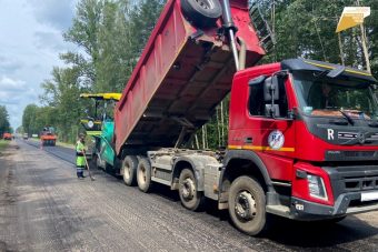 В Тверской области ремонтируют дорогу в Медном