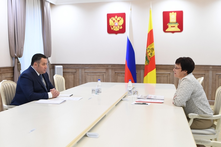Губернатор Тверской области провел встречу с главой Лесного муниципального округа