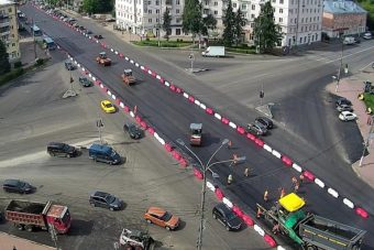 В Твери временно перекрыта площадь Капошвара
