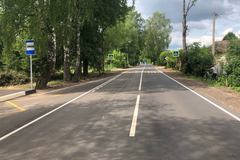 В Тверской области досрочно отремонтировали важную межмуниципальную автодорогу