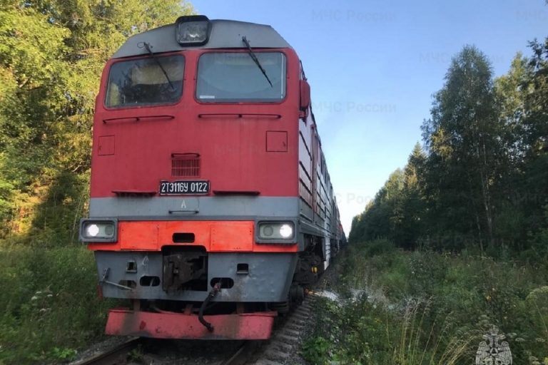 Тепловоз загорелся в Тверской области