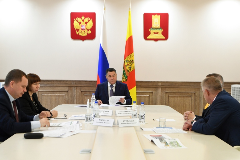Губернатор Руденя провел встречу с президентом Тверского объединения строителей