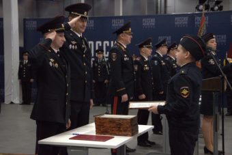 В Твери молодые полицейские приняли присягу, а юные кадеты дали клятвенные обещания