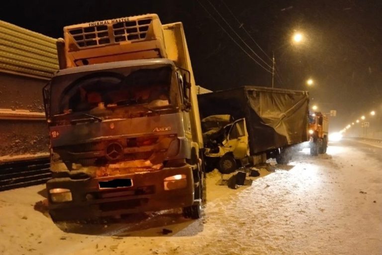 Погиб водитель грузовика, врезавшегося в Mercedes в Тверской области