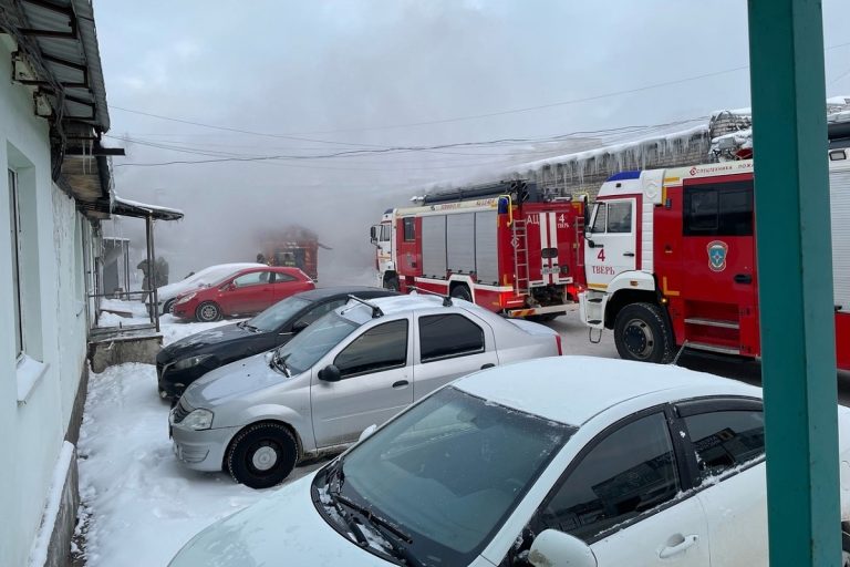 Сауна горела в Московском районе Твери