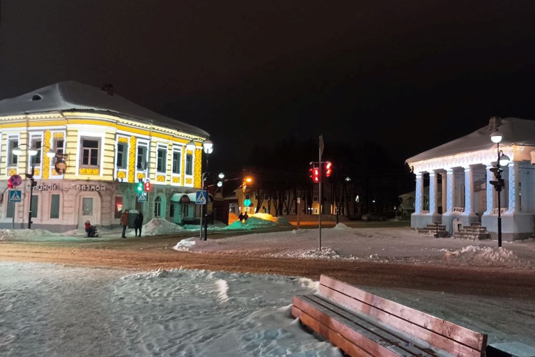 В Торопце обустроили архитектурно-художественную подсветку исторических зданий