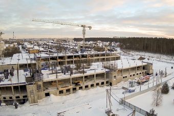 В Твери возводят 2 и 3 этажи новой Детской областной клинической больницы