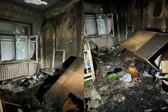 В Тверской области соседи чудом спасли трех малолетних детей из объятой пламенем квартиры