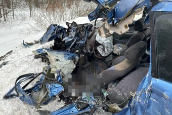 Появилось видео чудовищного ДТП на трассе "Золотое кольцо" под Тверью