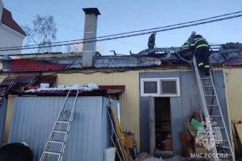 В Твери произошёл пожар в кафе на улице 15 лет Октября