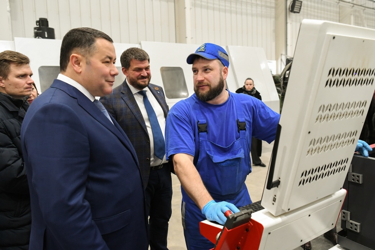 Губернатор Тверской области ознакомился с реализацией крупных инвестроектов в промышленном секторе